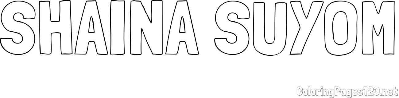 SHAINA SUYOM Coloring Page