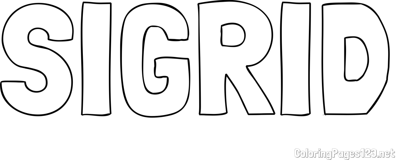 SIGRID Coloring Page