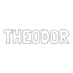 Online Created Coloring Page - THEODOR Coloring Page