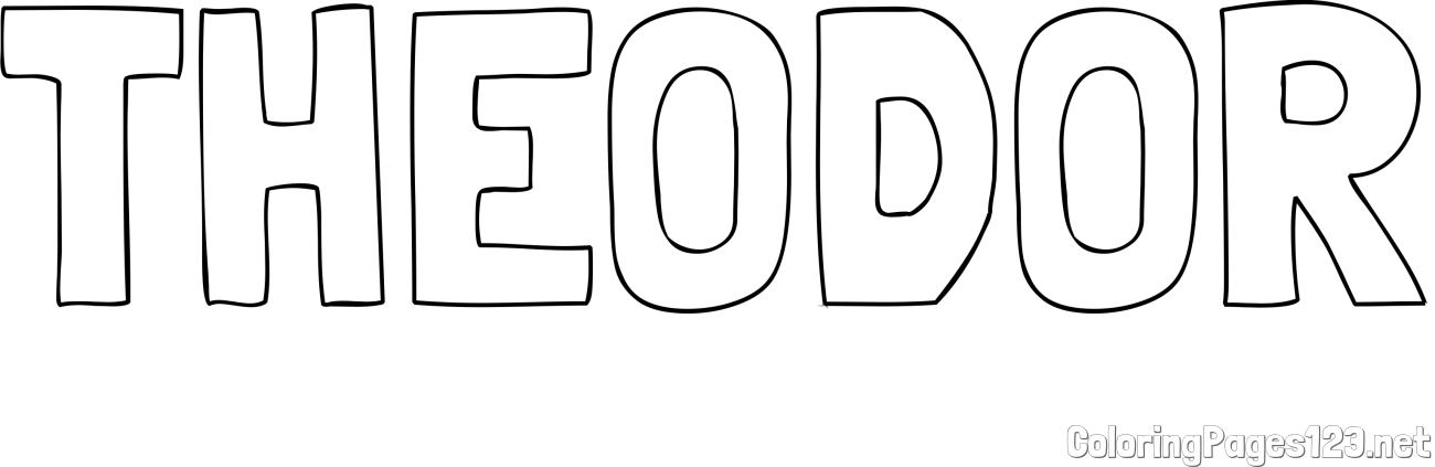 THEODOR Coloring Page