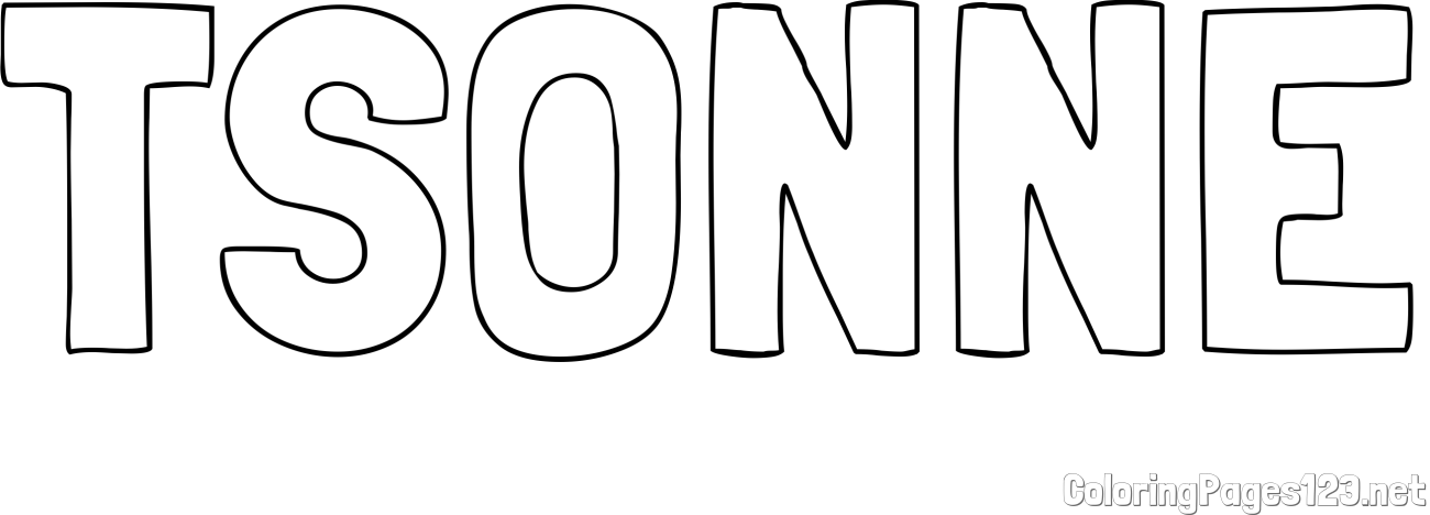 TSONNE Coloring Page