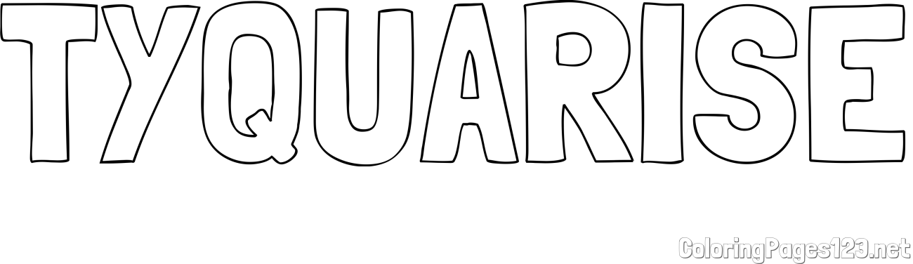 TYQUARISE Coloring Page