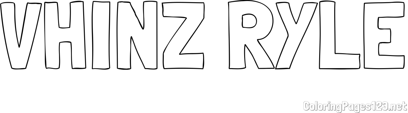 VHINZ RYLE Coloring Page