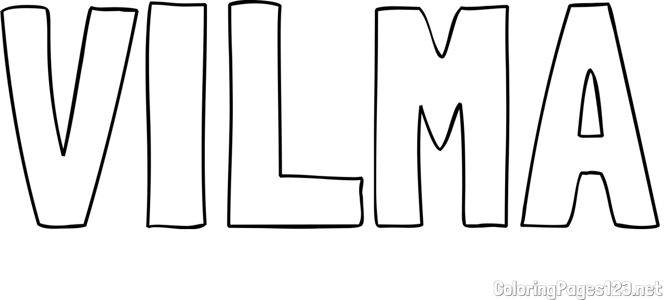 VILMA Coloring Page
