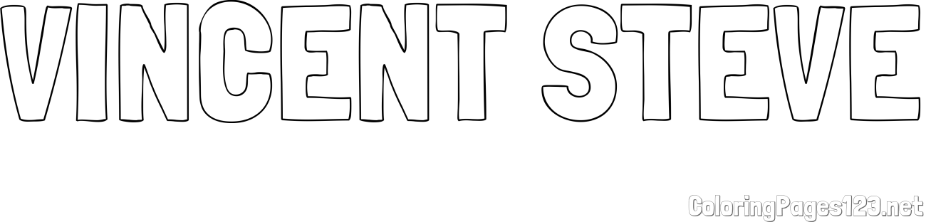 VINCENT STEVE Coloring Page