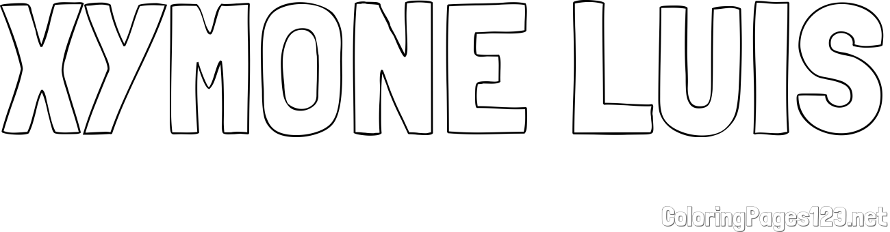 XYMONE LUIS Coloring Page