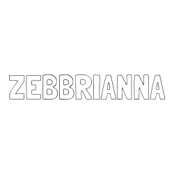 Online Created Coloring Page - ZEBBRIANNA Coloring Page