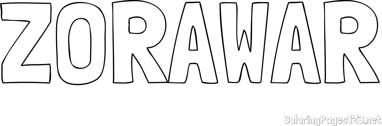 ZORAWAR Coloring Page