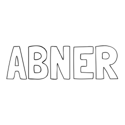 Online Created Coloring Page - ABNER Coloring Page