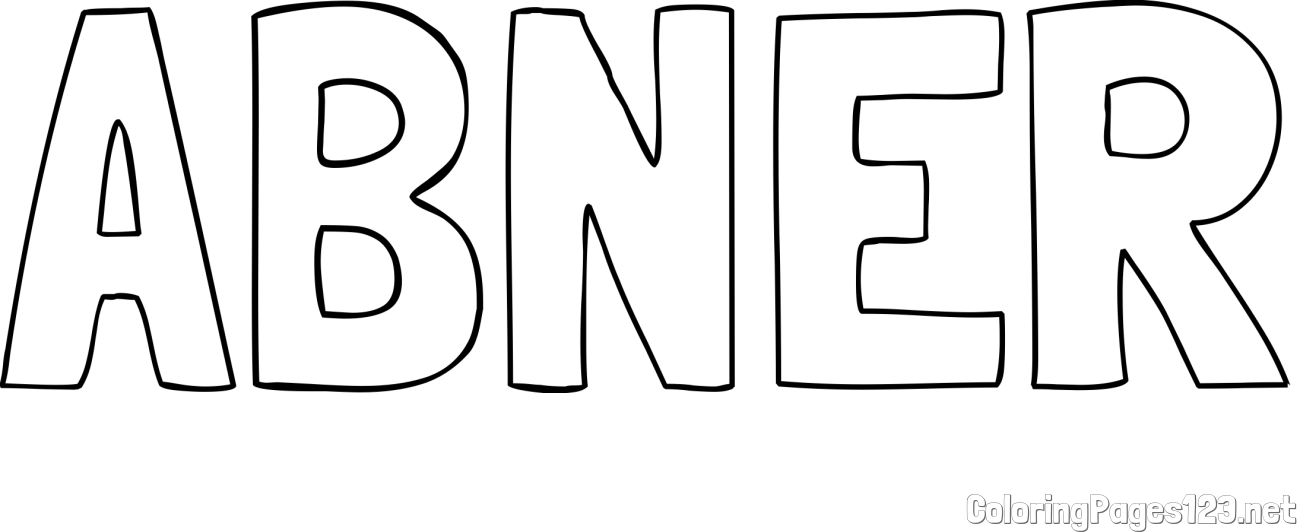 ABNER Coloring Page