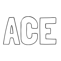Online Created Coloring Page - ACE Coloring Page
