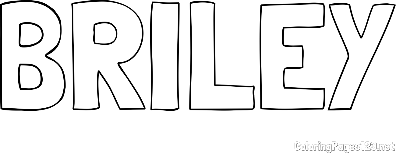 BRILEY Coloring Page