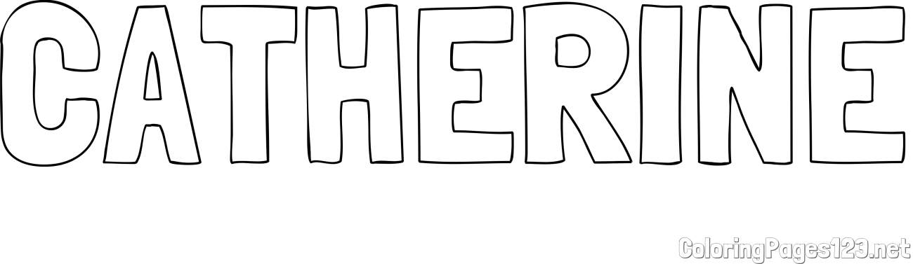 CATHERINE Coloring Page