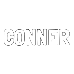 Online Created Coloring Page - CONNER Coloring Page