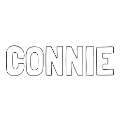 Online Created Coloring Page - CONNIE Coloring Page