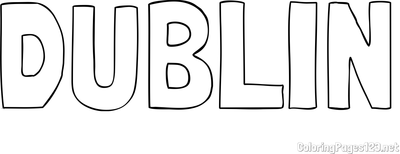 DUBLIN Coloring Page