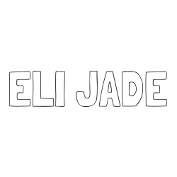 Online Created Coloring Page - ELI JADE Coloring Page