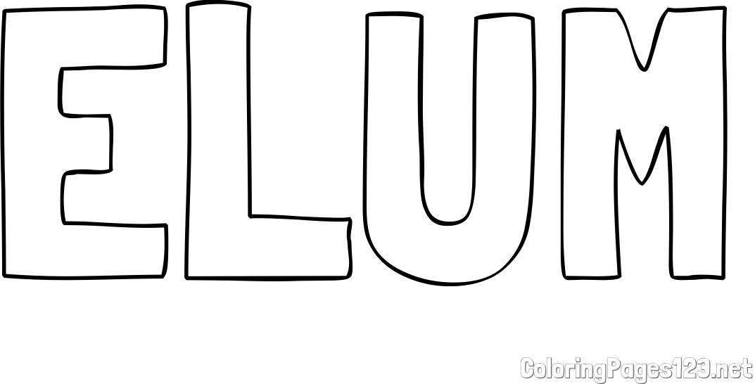 ELUM Coloring Page