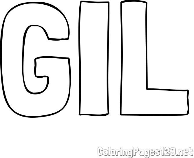 GIL Coloring Page