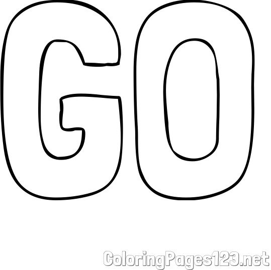 GO Coloring Page