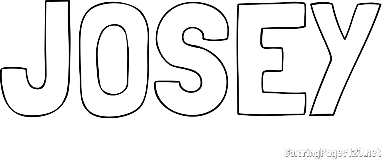 JOSEY Coloring Page