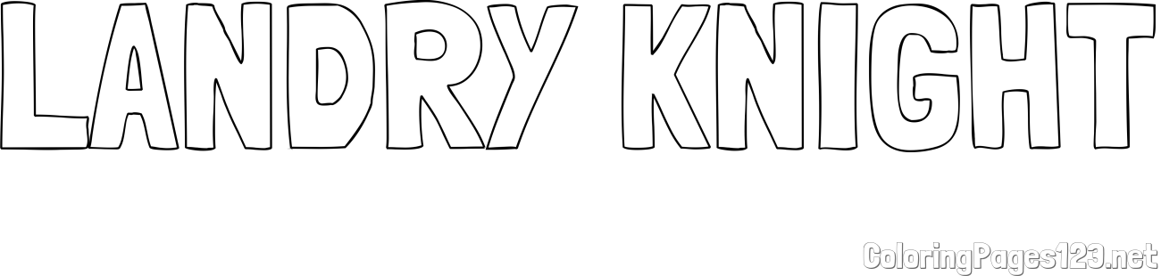 LANDRY KNIGHT Coloring Page