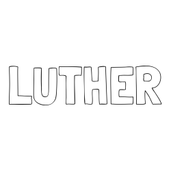 Online Created Coloring Page - LUTHER Coloring Page
