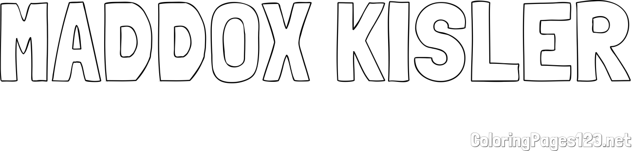MADDOX KISLER Coloring Page
