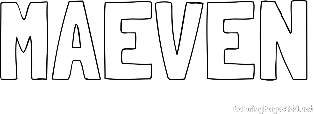 MAEVEN Coloring Page