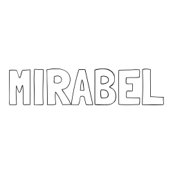 Online Created Coloring Page - MIRABEL Coloring Page