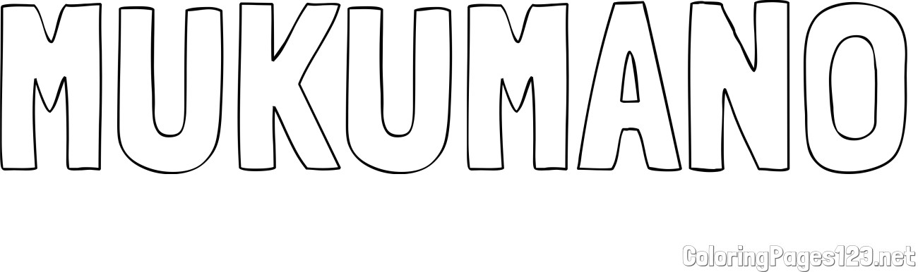 MUKUMANO Coloring Page