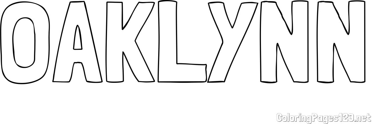 OAKLYNN Coloring Page