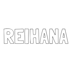 Online Created Coloring Page - REIHANA Coloring Page