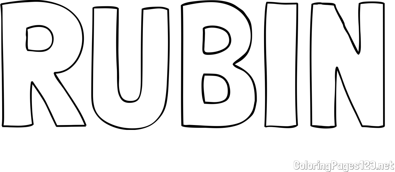 RUBIN Coloring Page