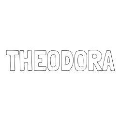 Online Created Coloring Page - THEODORA Coloring Page