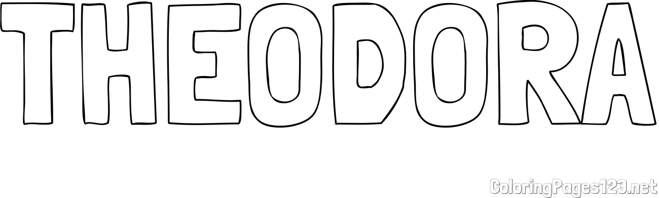 THEODORA Coloring Page
