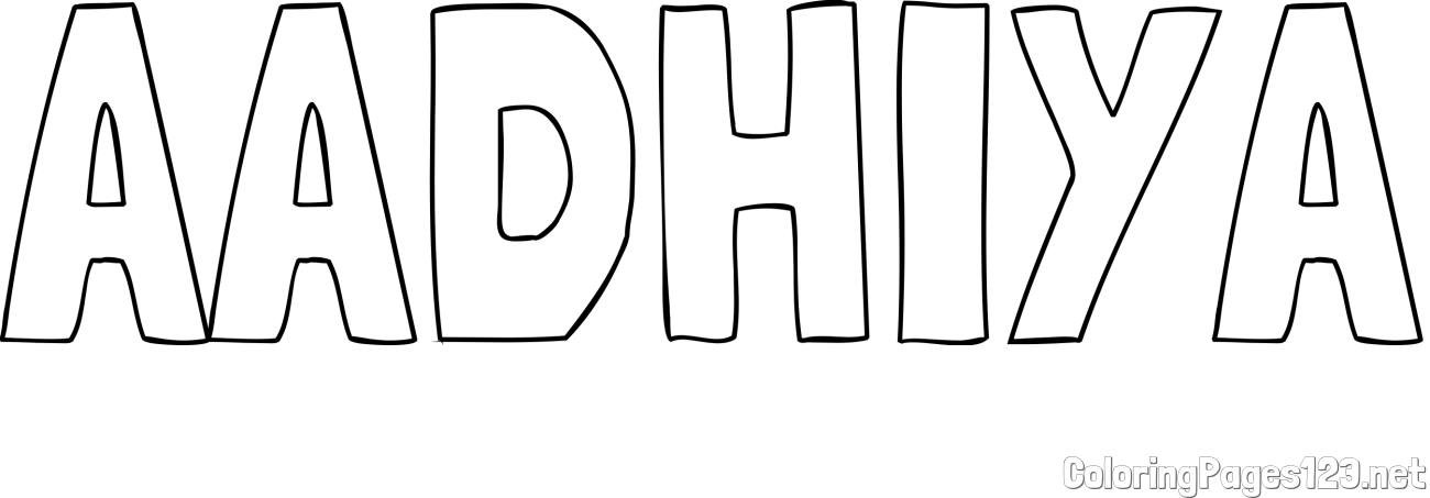 AADHIYA Coloring Page