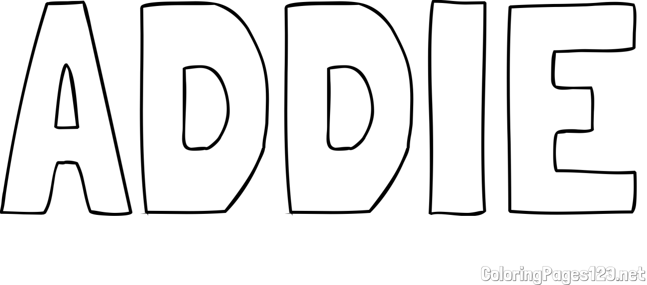 ADDIE Coloring Page