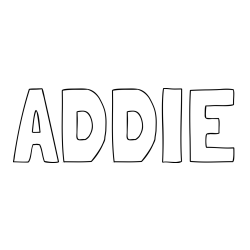 Online Created Coloring Page - ADDIE Coloring Page