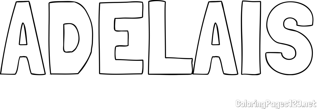 ADELAIS Coloring Page