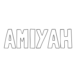 Online Created Coloring Page - AMIYAH Coloring Page