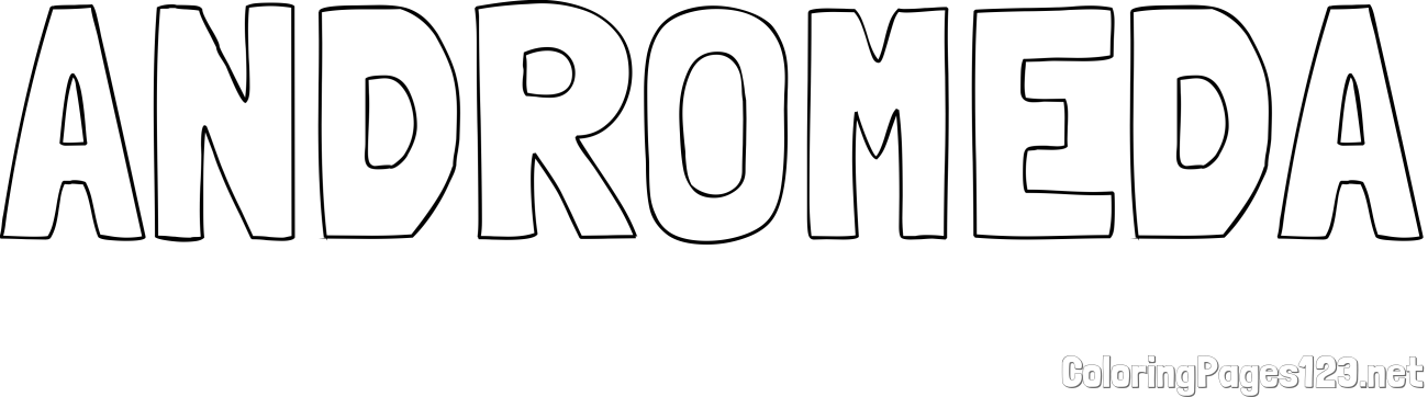 ANDROMEDA Coloring Page
