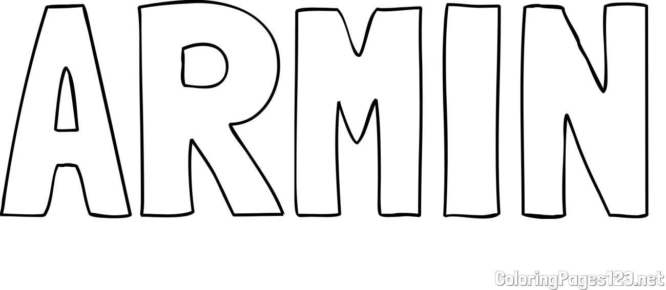 ÁRMIN Coloring Page