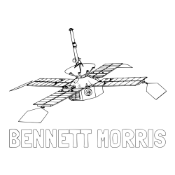 Online Created Coloring Page - BENNETT MORRIS Coloring Page and NASA Space Probe Coloring Page