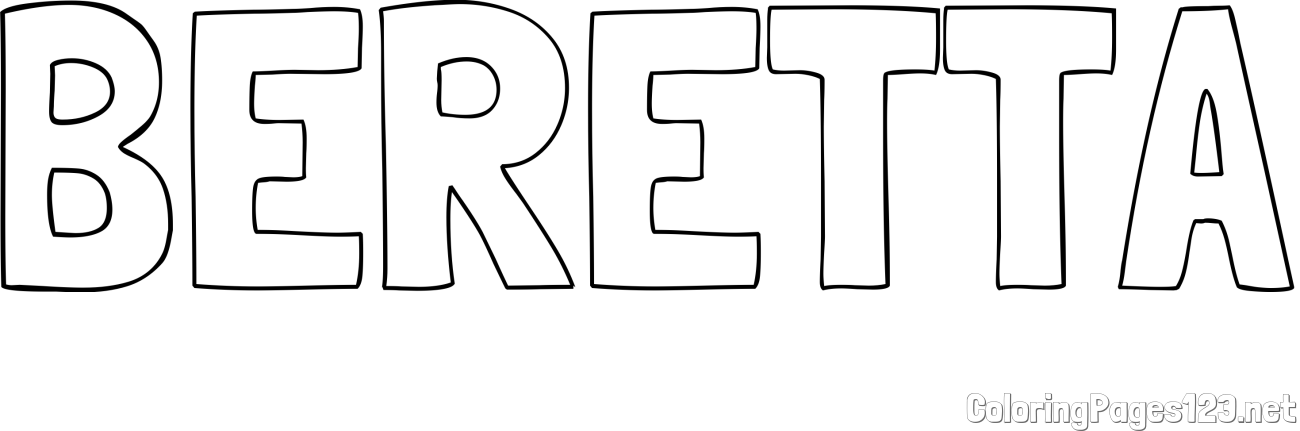 BERETTA Coloring Page