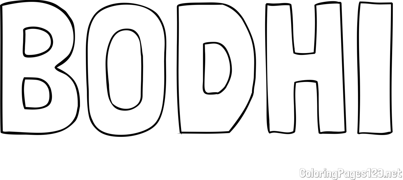 BODHI Coloring Page