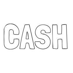 Online Created Coloring Page - CASH Coloring Page