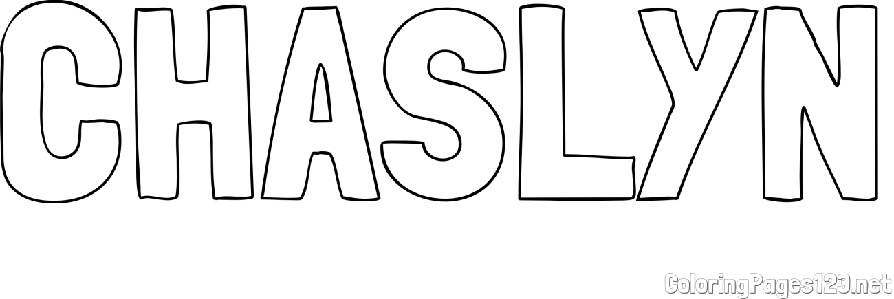 CHASLYN Coloring Page