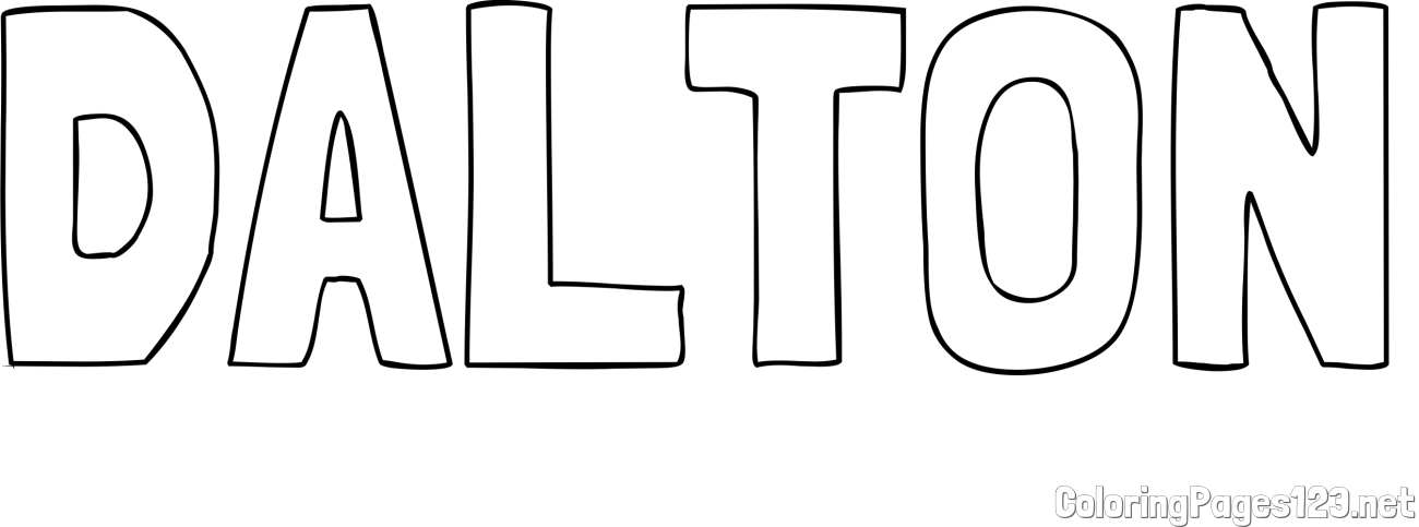 DALTON Coloring Page