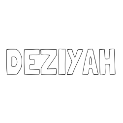 Online Created Coloring Page - DEZIYAH Coloring Page